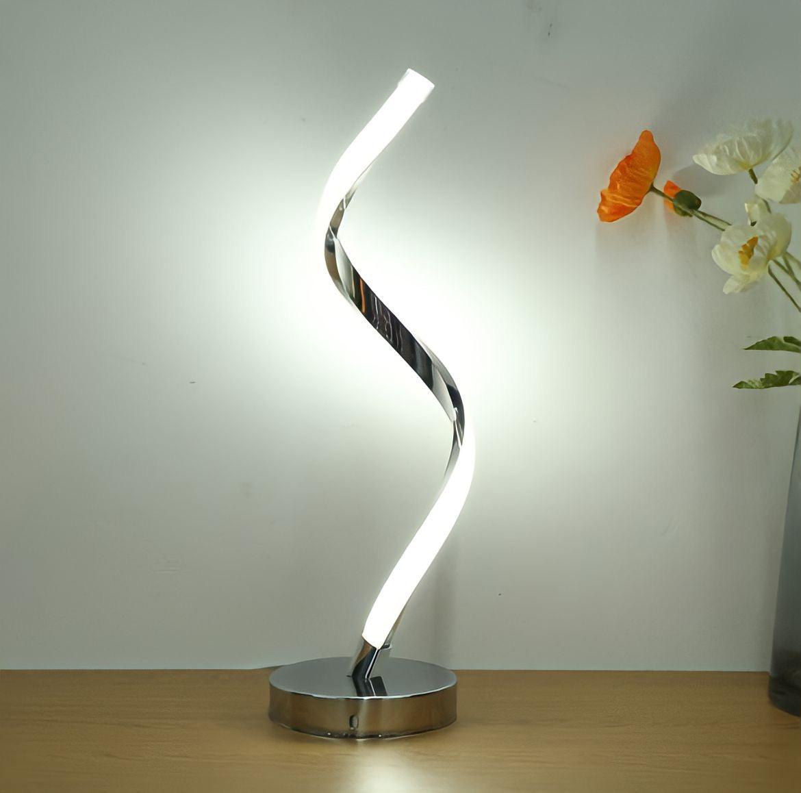 Spiral-look table lamp - BUYnBLUE 