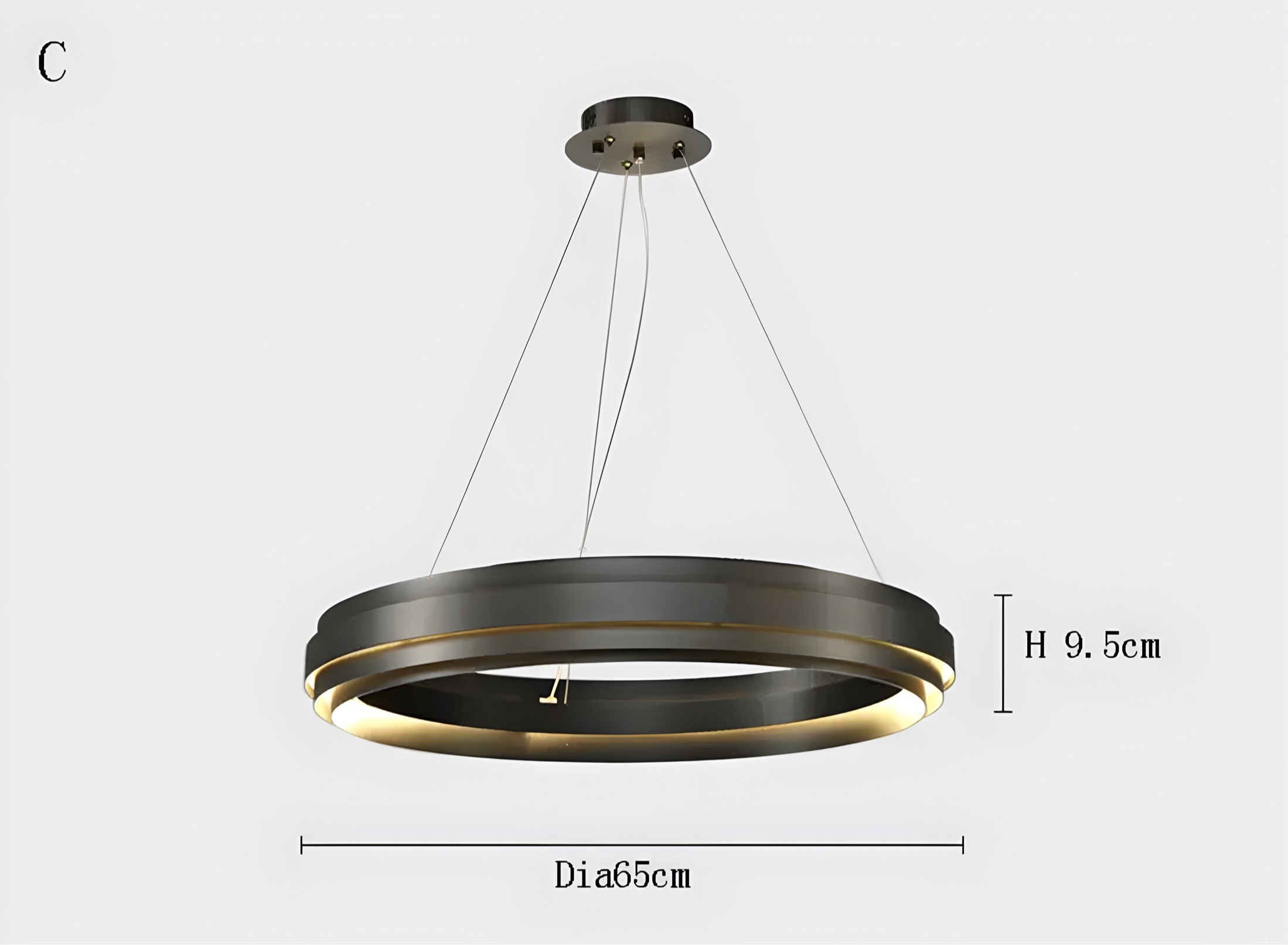 Designer suspension luminaire Anello BUYnBLUE