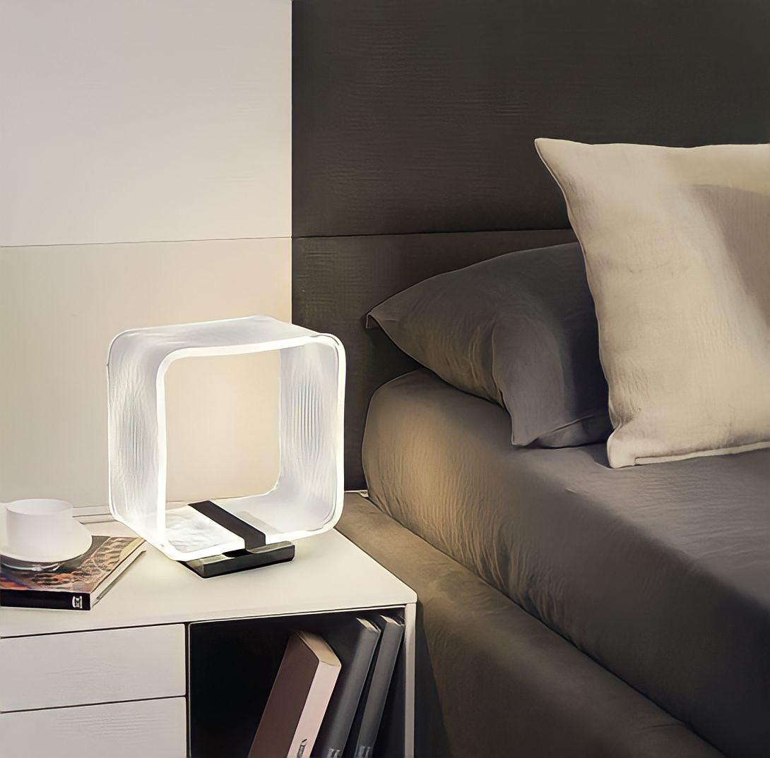 Lampe de table LED en forme de cube - BUYnBLUE 