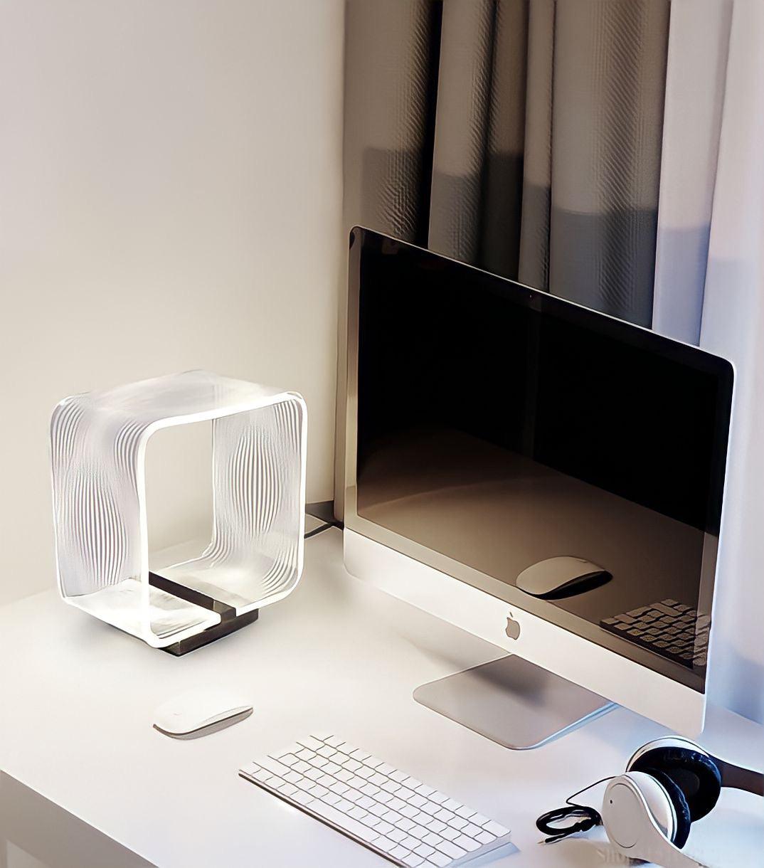 Lampe de table LED en forme de cube - BUYnBLUE 