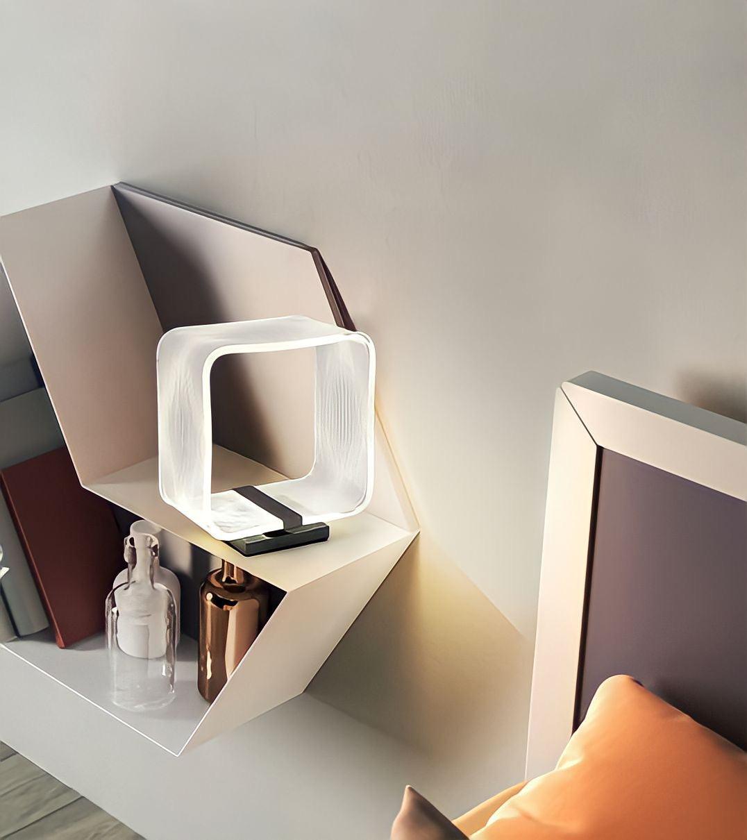 Lampe de table LED en forme de cube - BUYnBLUE 