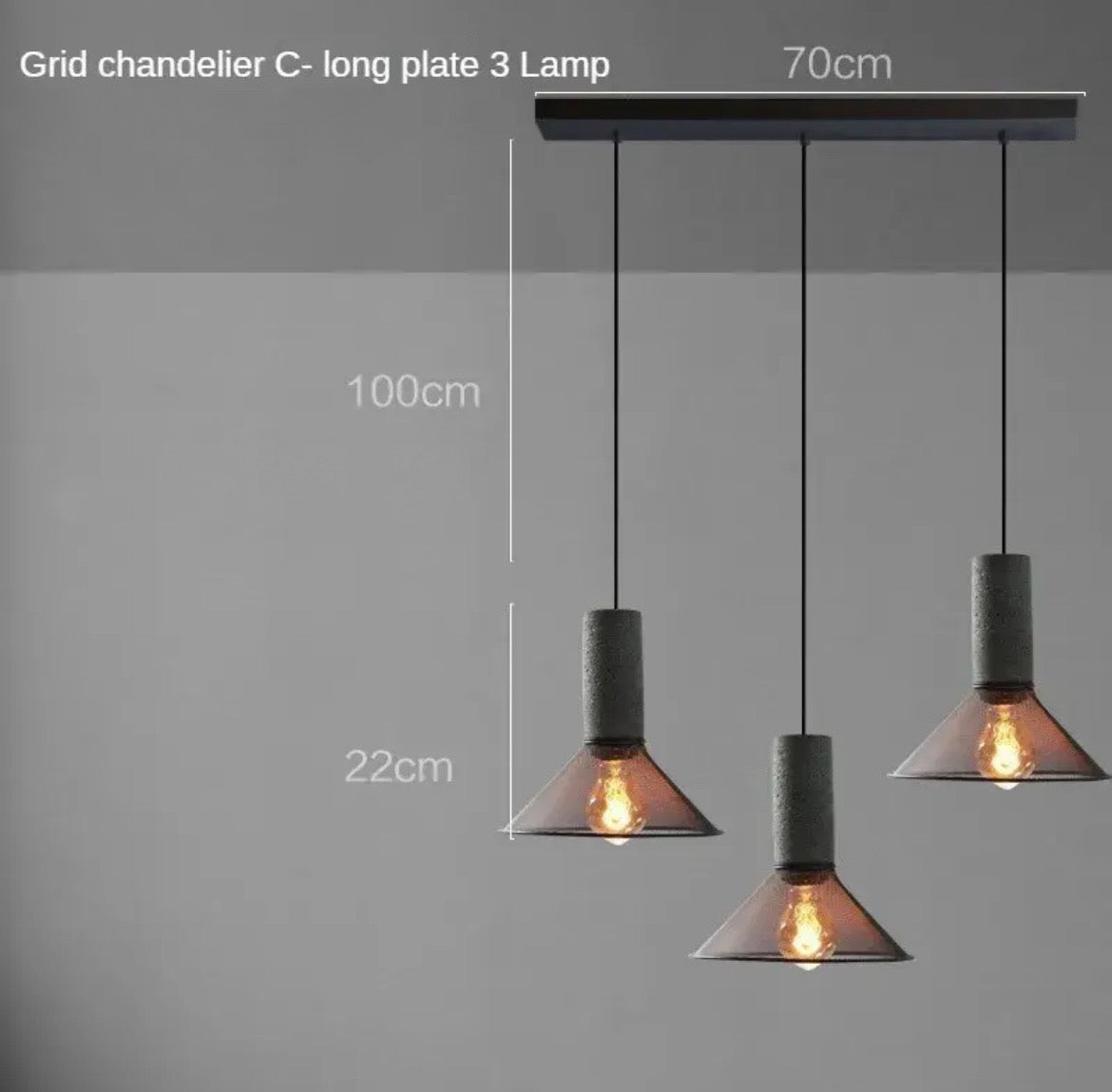 Lampada a sospensione Nordic Concrete - BUYnBLUE 