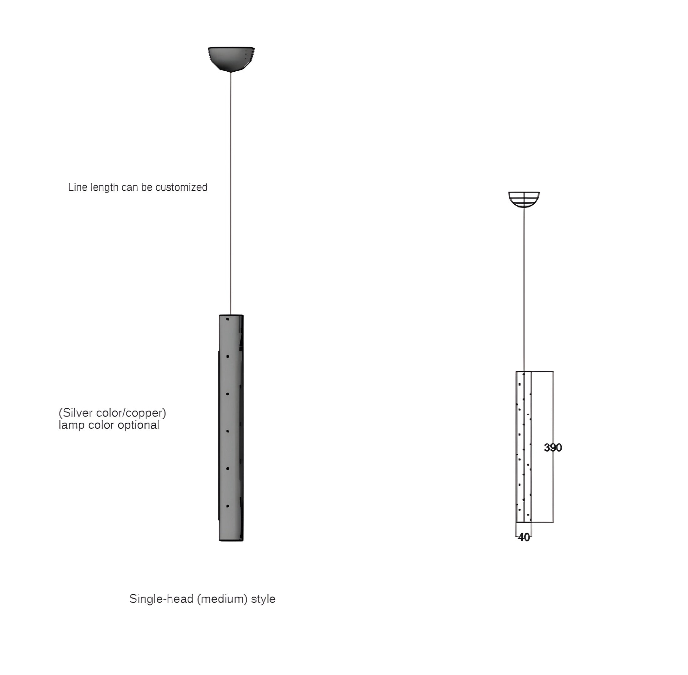 Lampada a sospensione di design Laburno