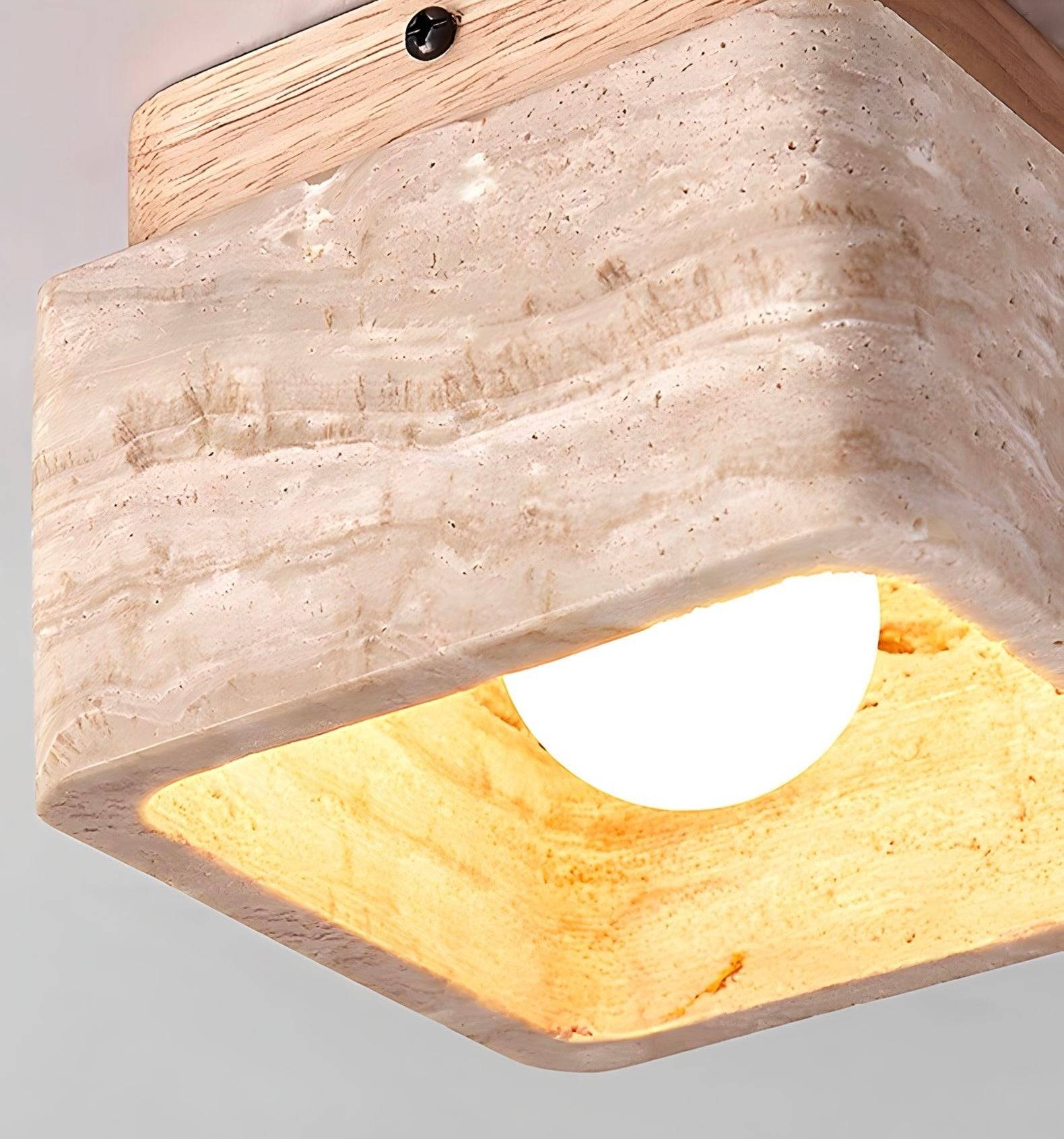 Lampada da soffitto Legna Travertina