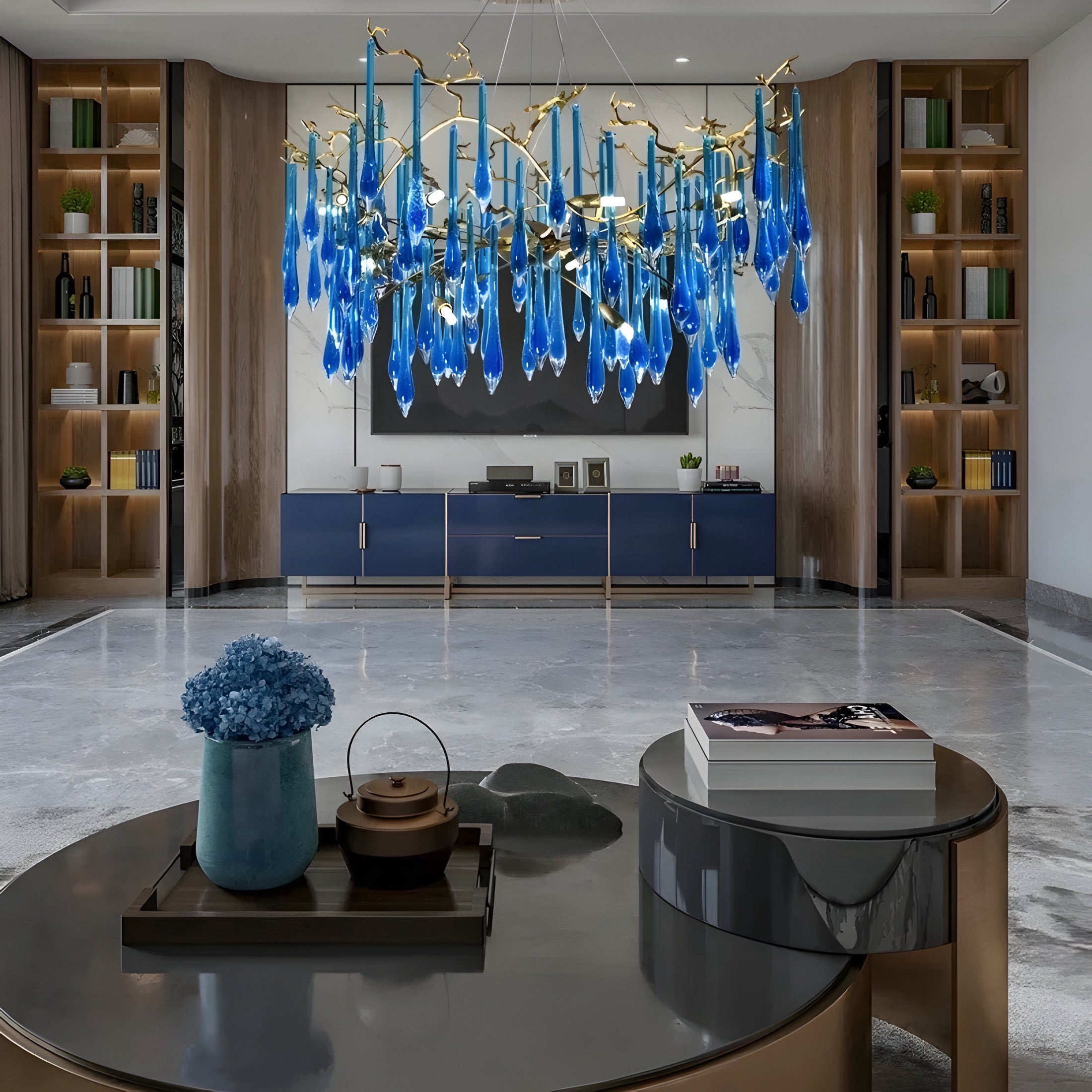 Lampadario di design Felice Bleu BUYnBLUE