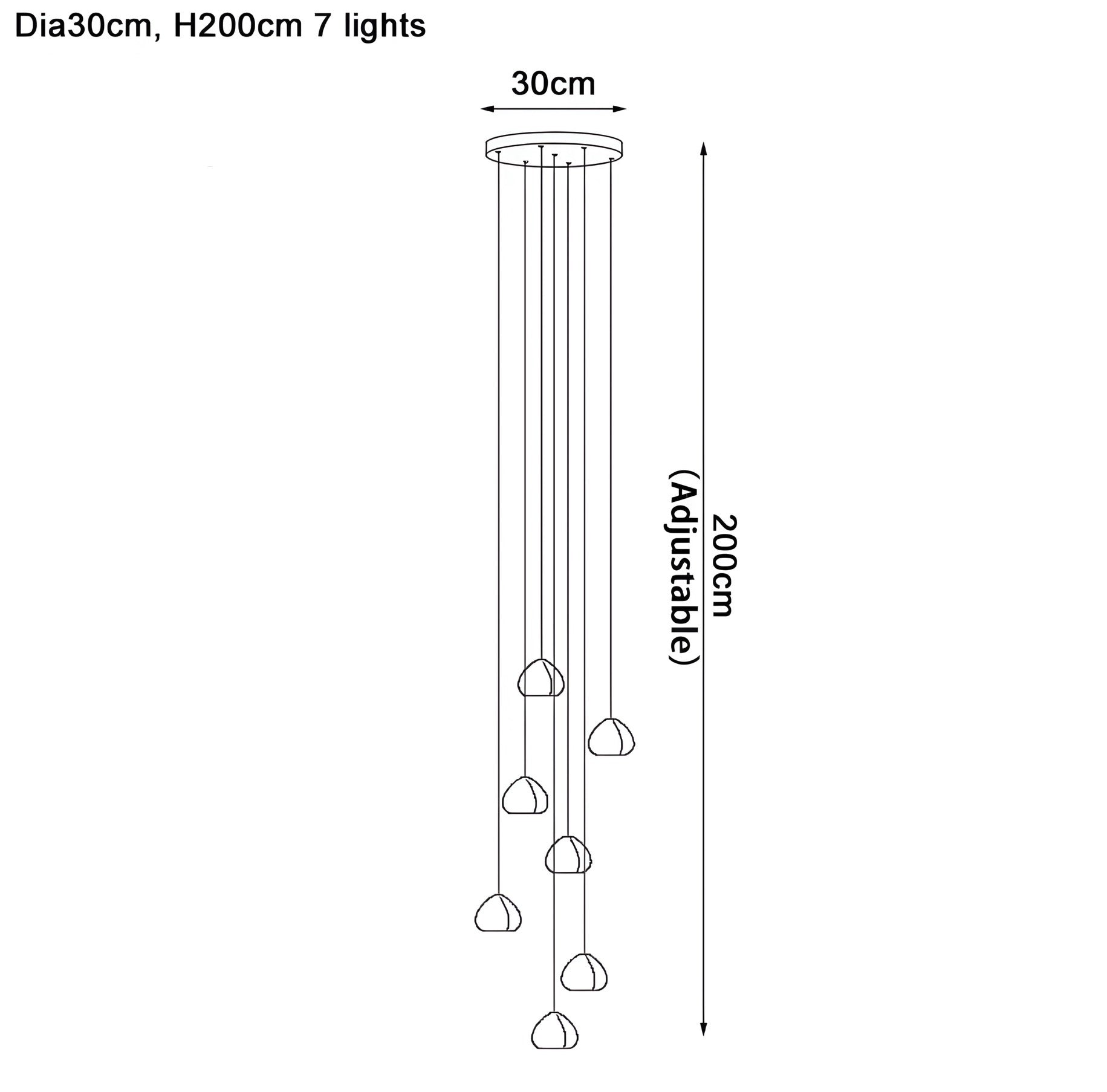 Lampadario di design Fondera