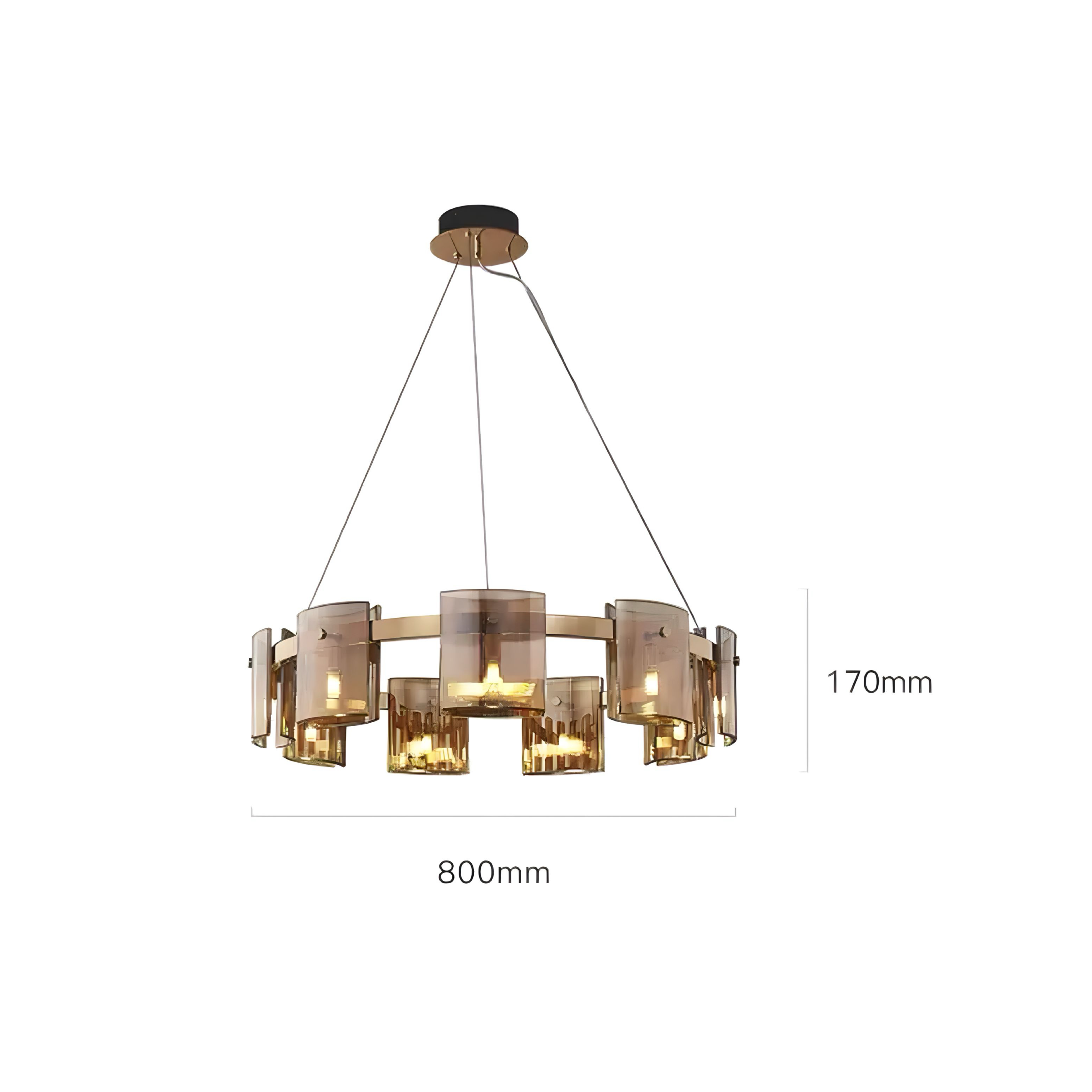 Lampada a sospensione moderna Fuyi - BUYnBLUE 