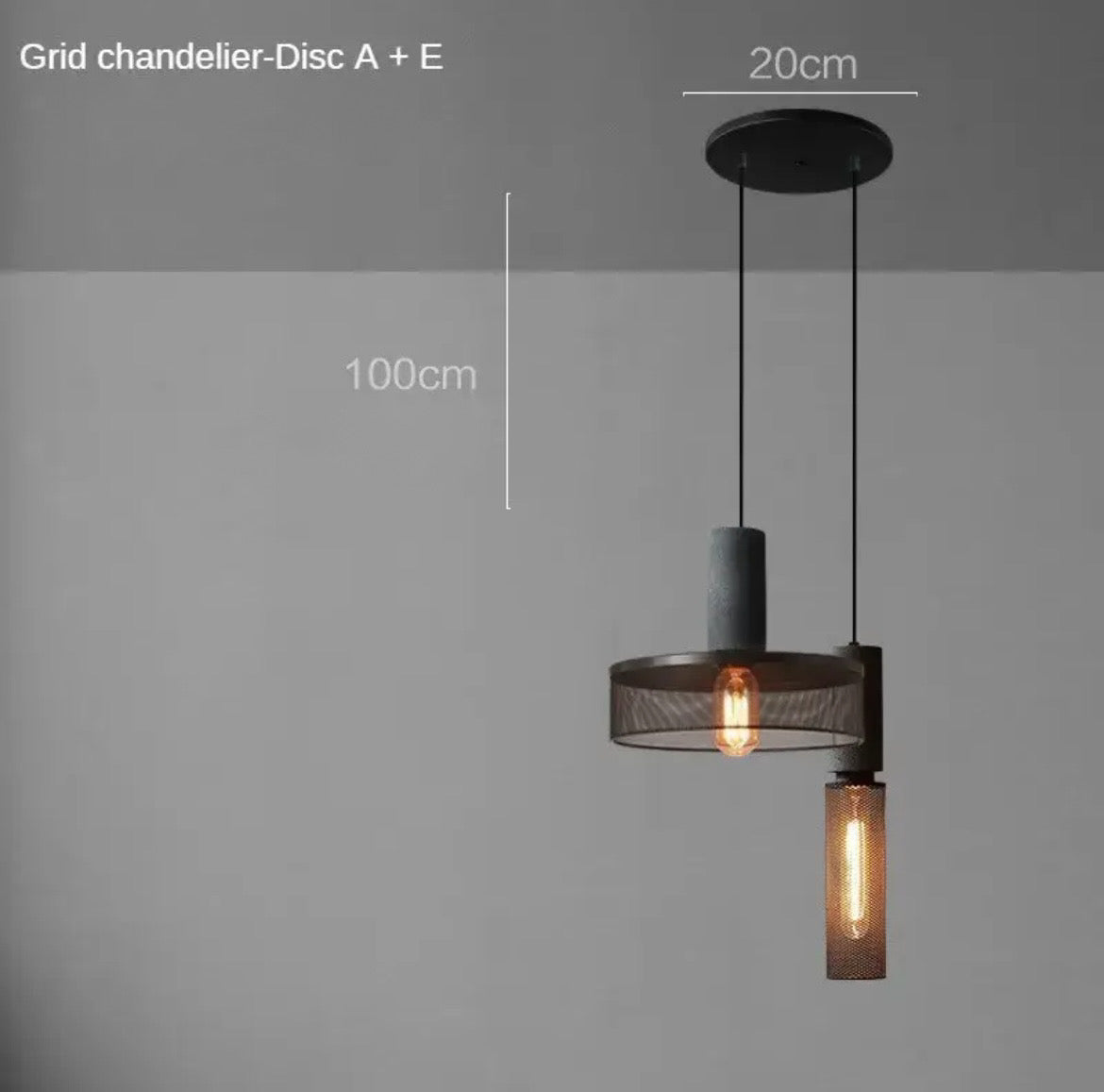 Lampada a sospensione Nordic Concrete - BUYnBLUE 