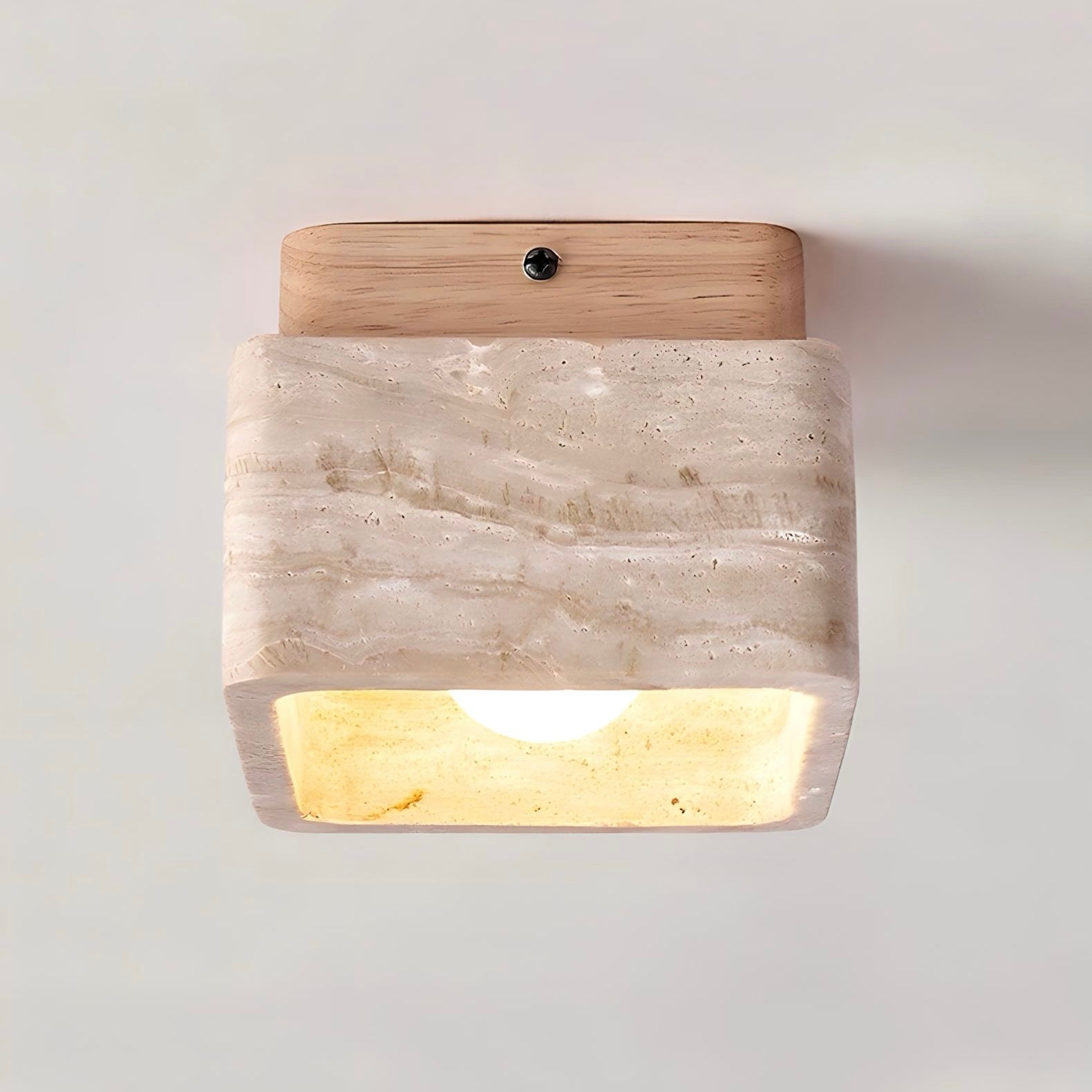 Lampada da soffitto Legna Travertina