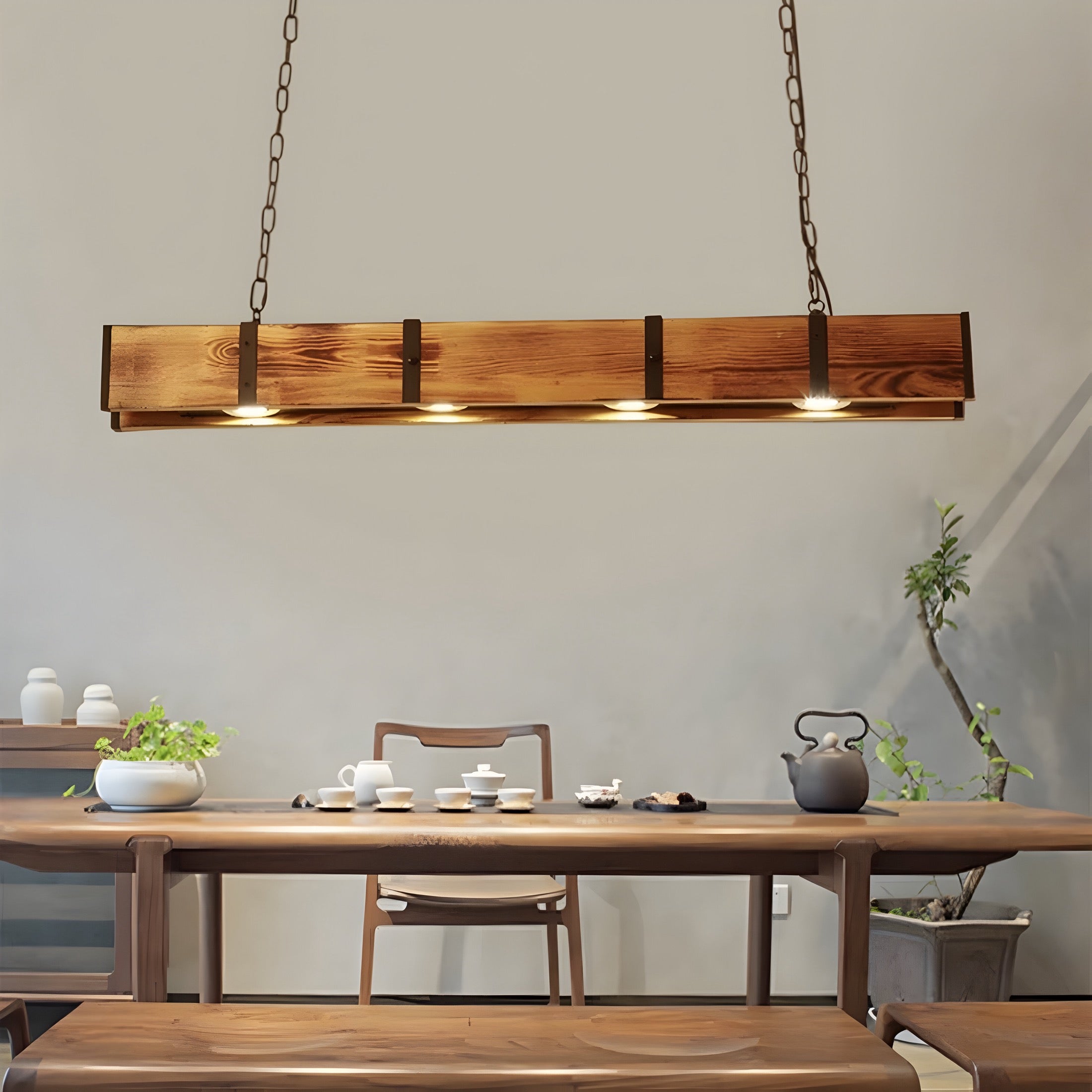 Lampada a sospensione Retro Legno BUYnBLUE