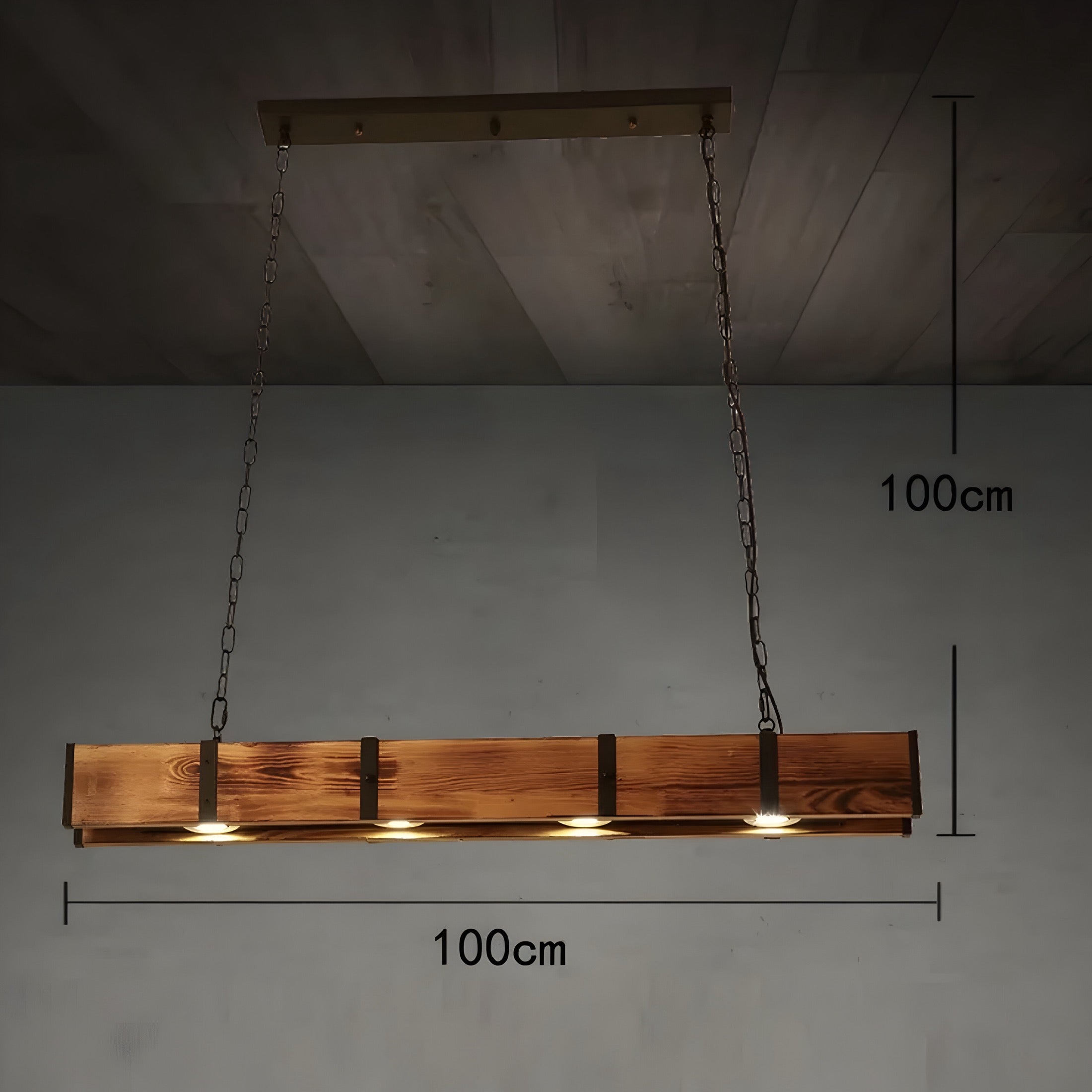 Lampada a sospensione Retro Legno BUYnBLUE