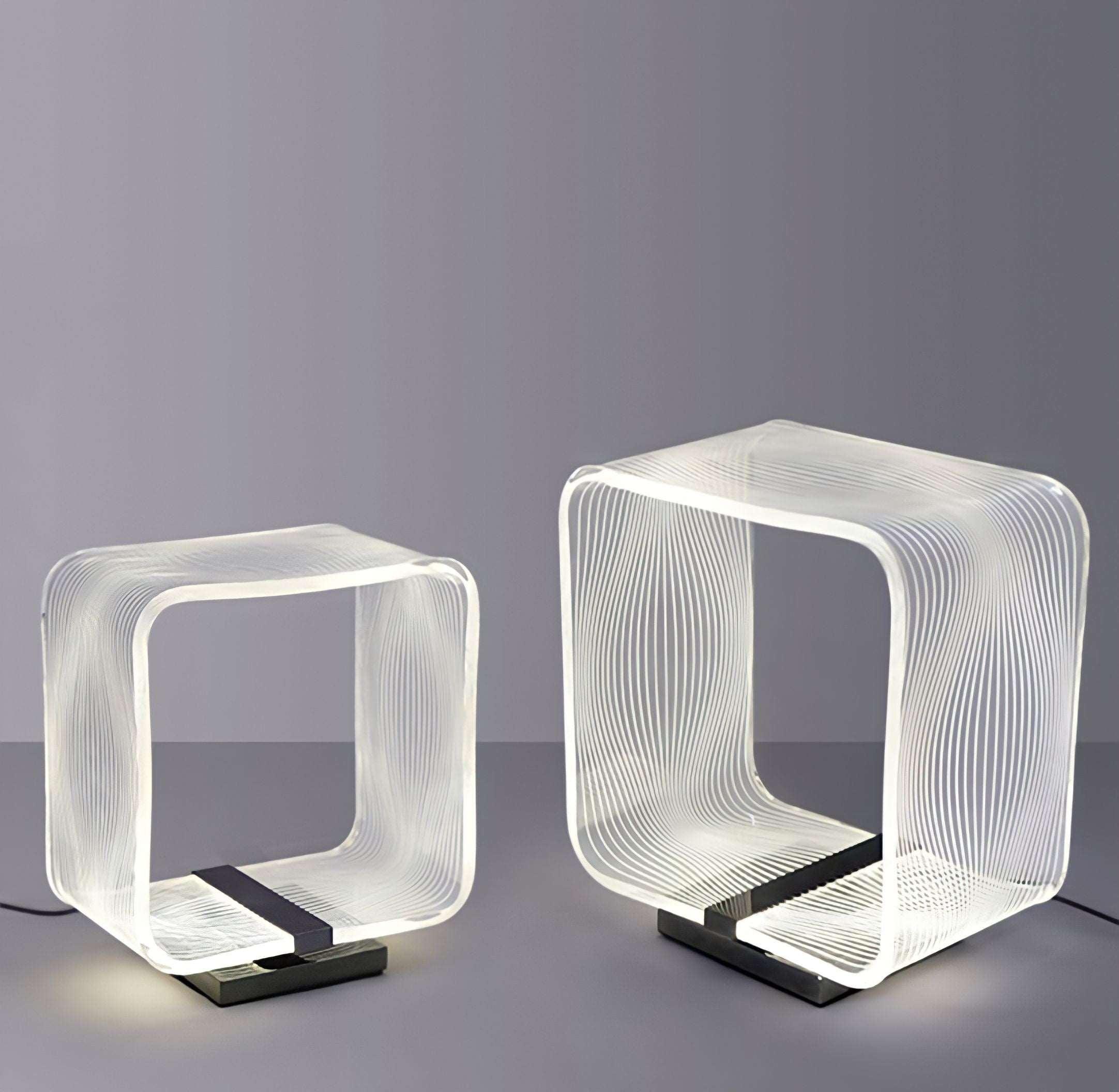 Lampada da tavolo a LED a forma di cubo - BUYnBLUE 