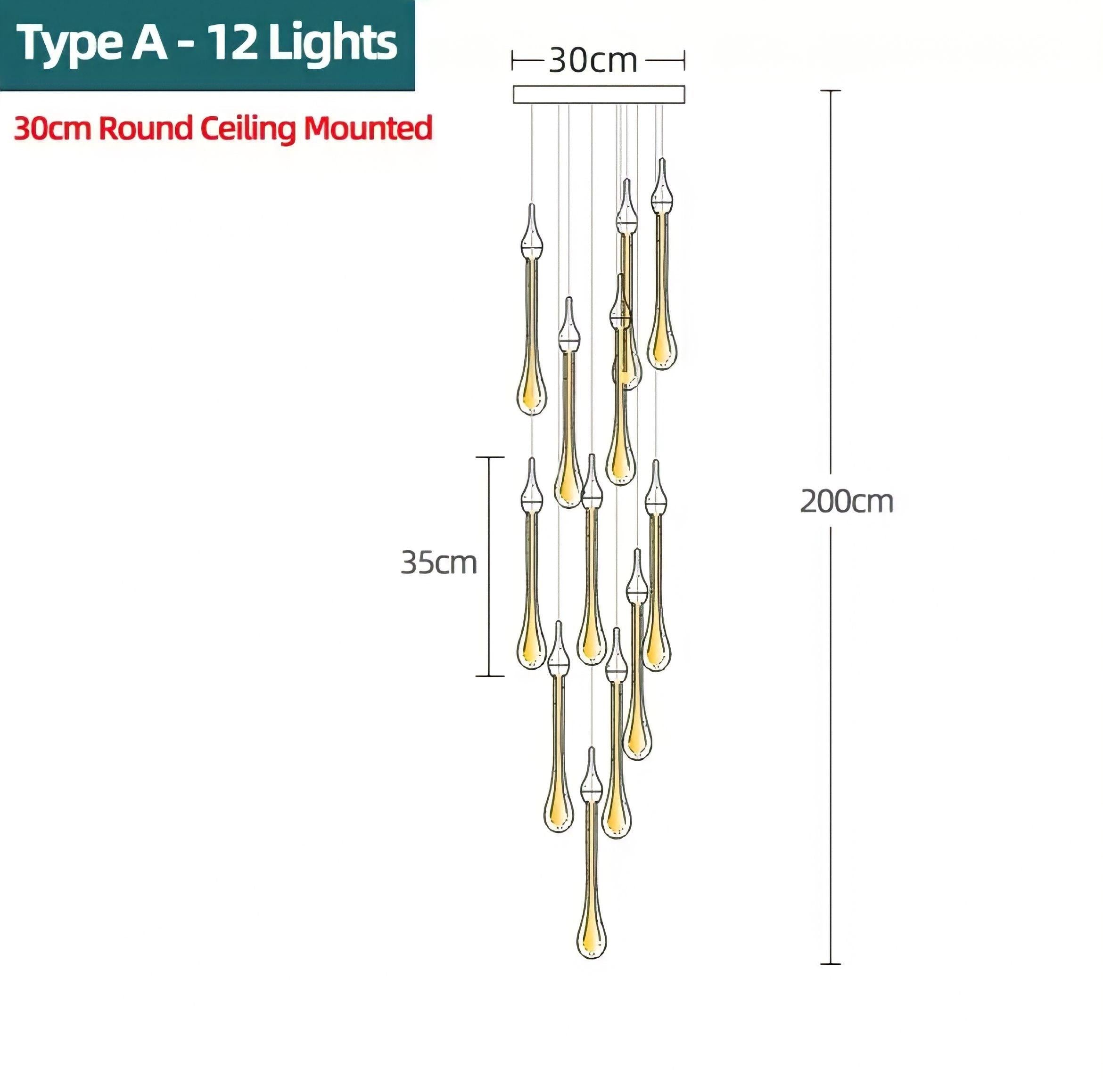 Lampadario duplex Waterdrop - BUYnBLUE 