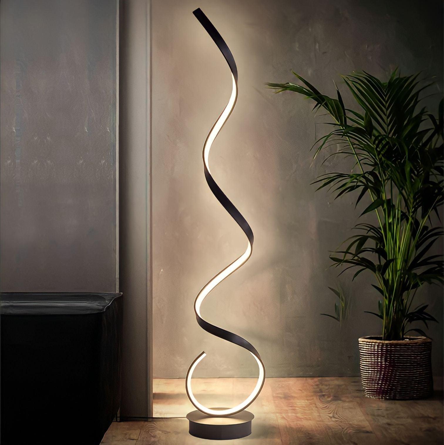 Lampada da terra con design a spirale - BUYnBLUE 